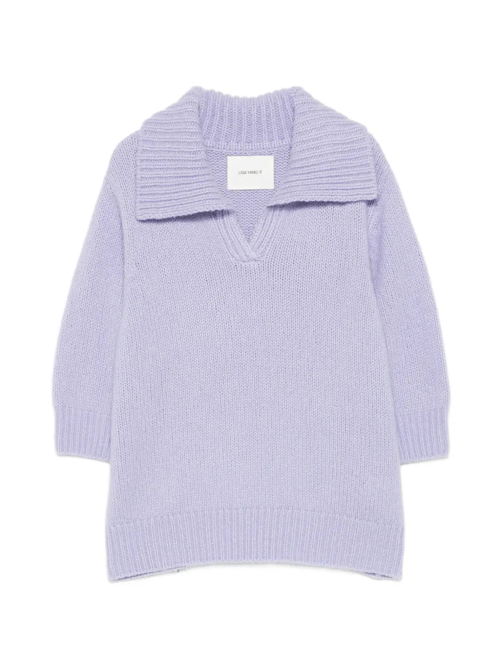 Lailai cashmere-silk sweater, soft lavender