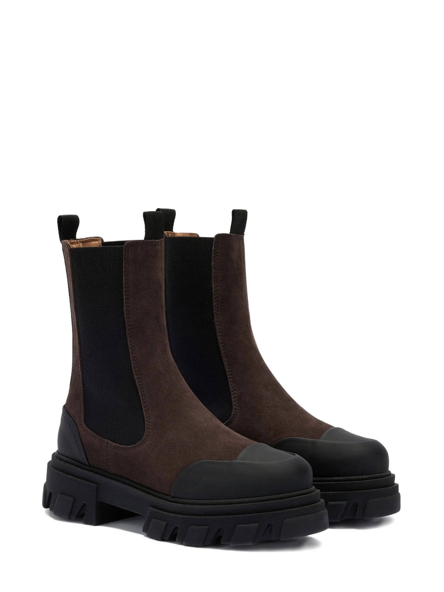 Cleated Mid Chelsea Boot Recycled Pelinova, brown