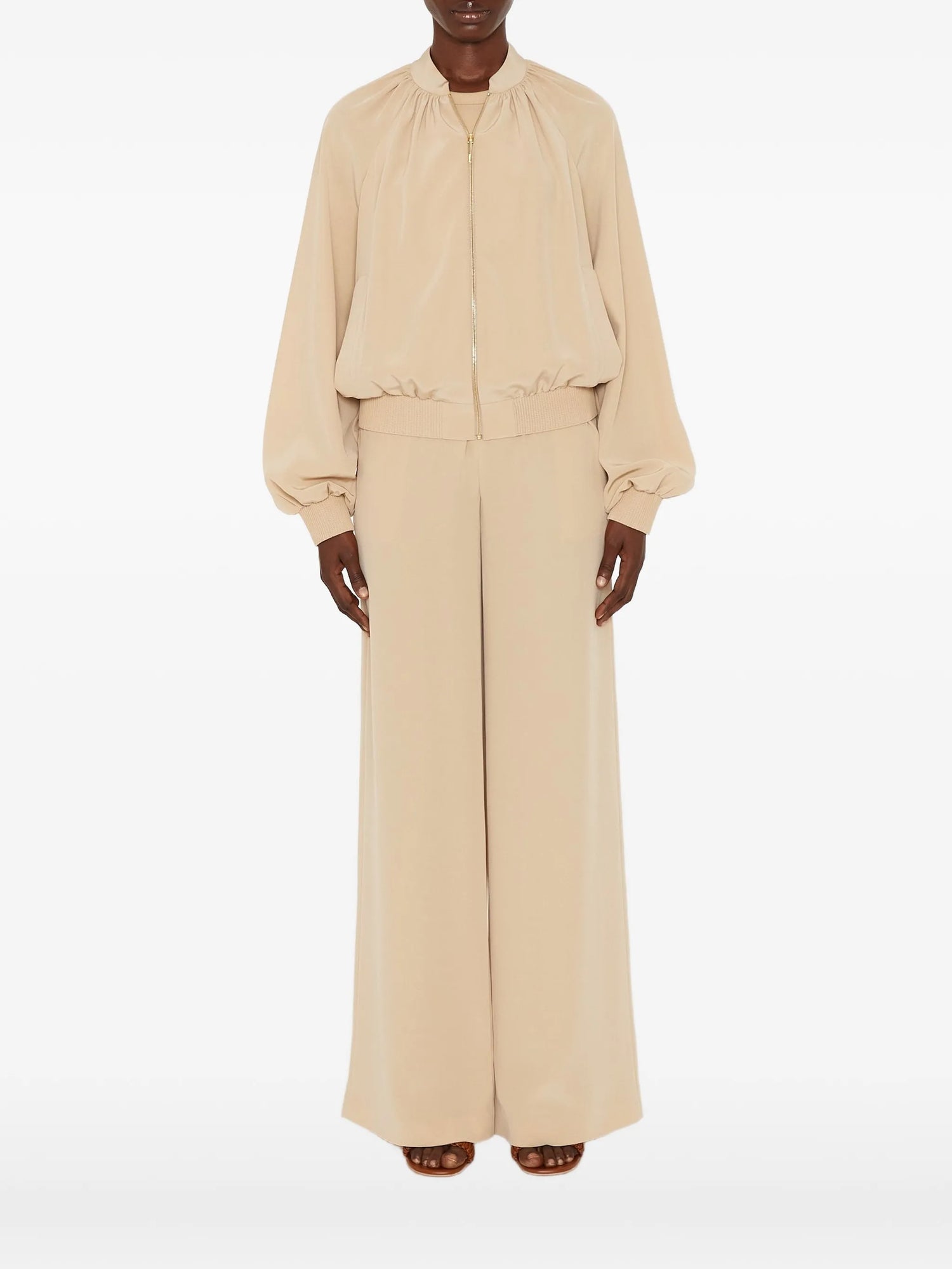 Mira jacket satin twill, beige