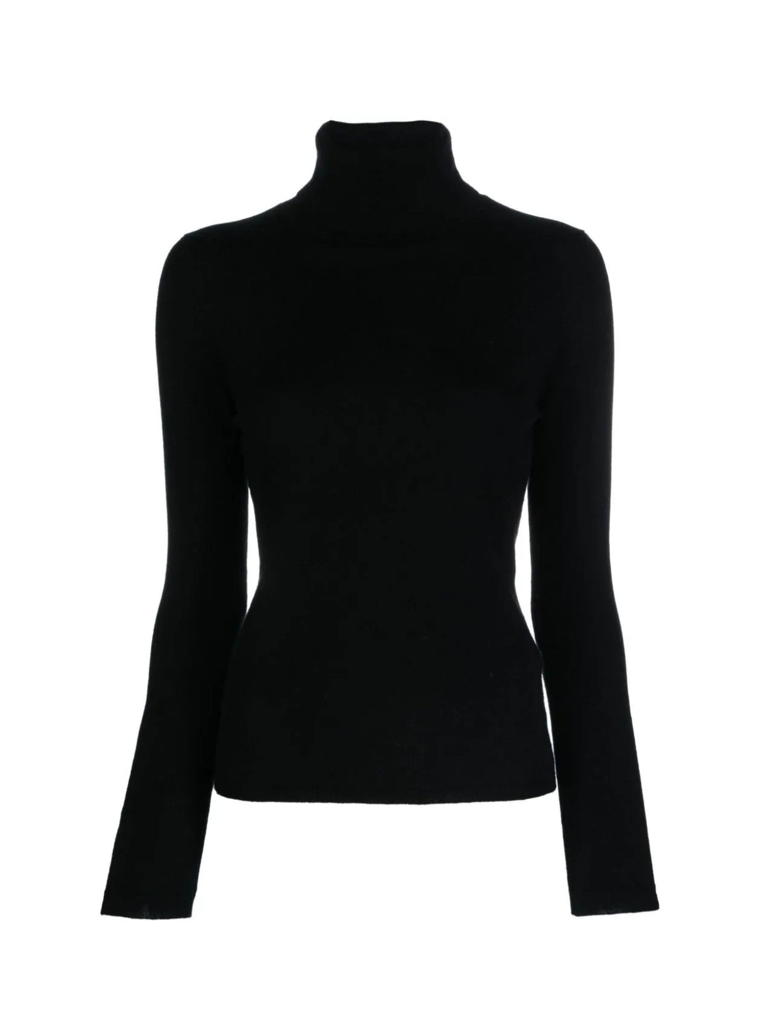 Turtleneck cashmere sweater, black