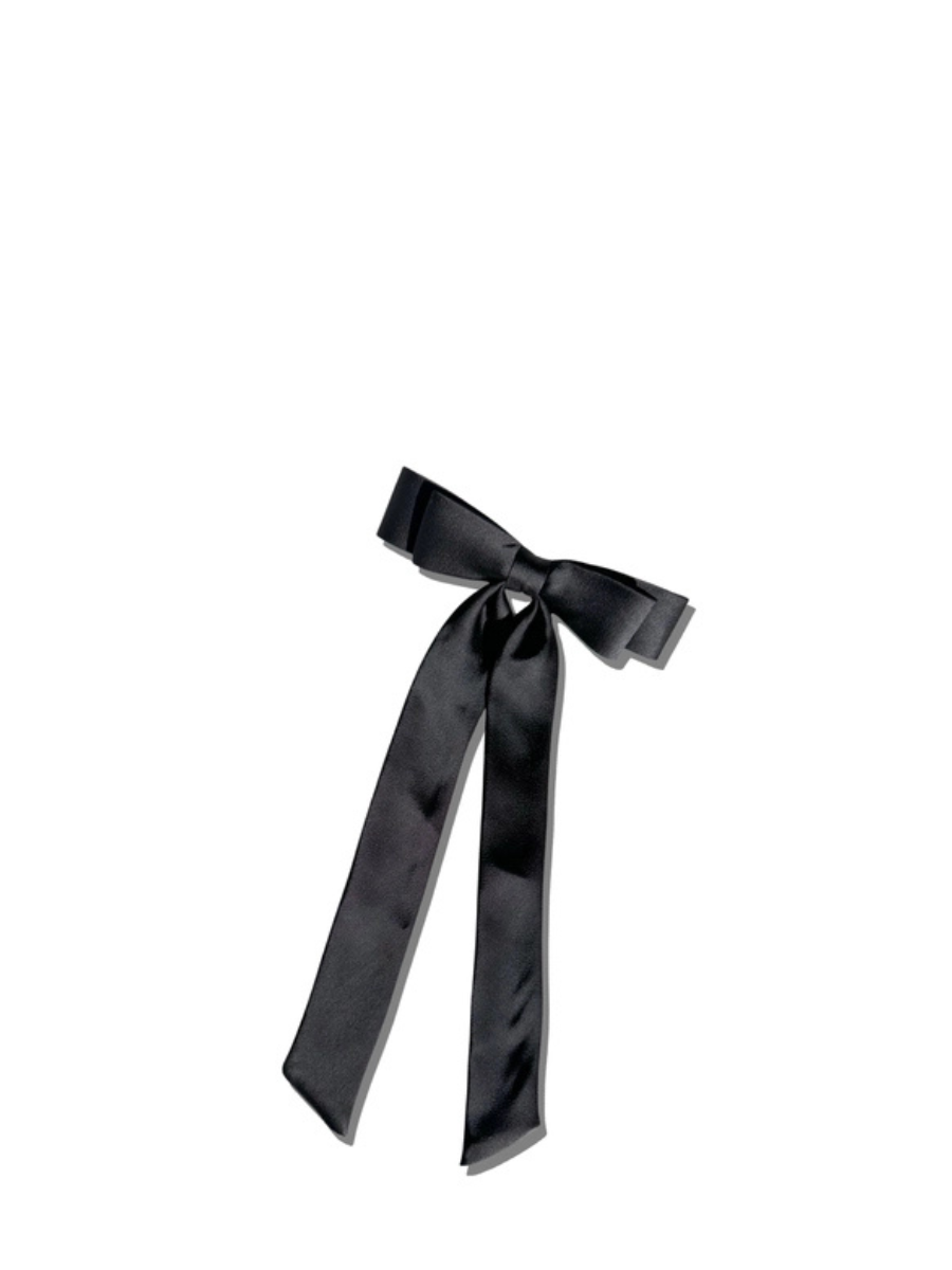 The perfect slim satin bow