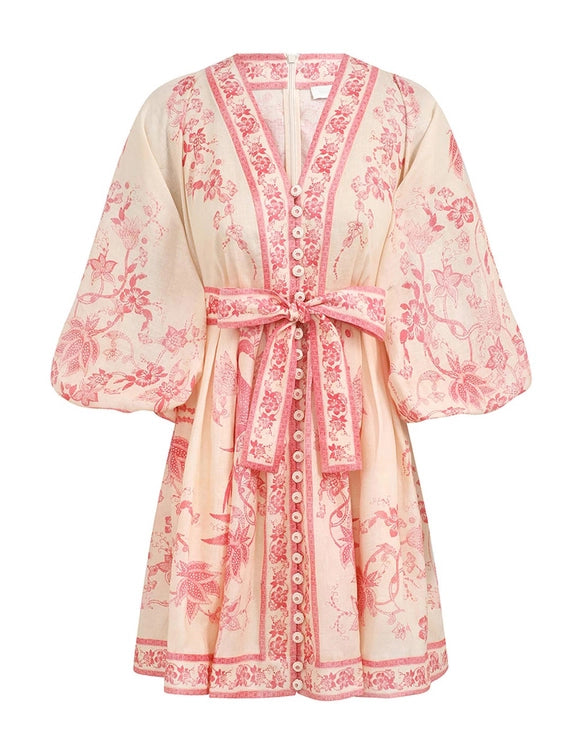 Lucky Plunge Mini Dress