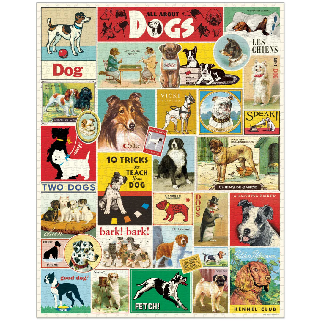 Vintage puzzle, Dogs (1000 pcs)
