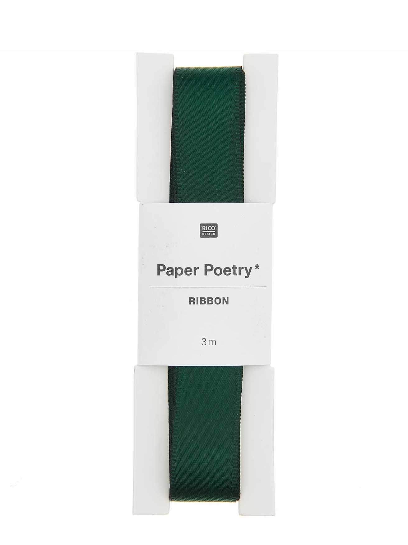 Polyester ribbon, green (16mm/3m)