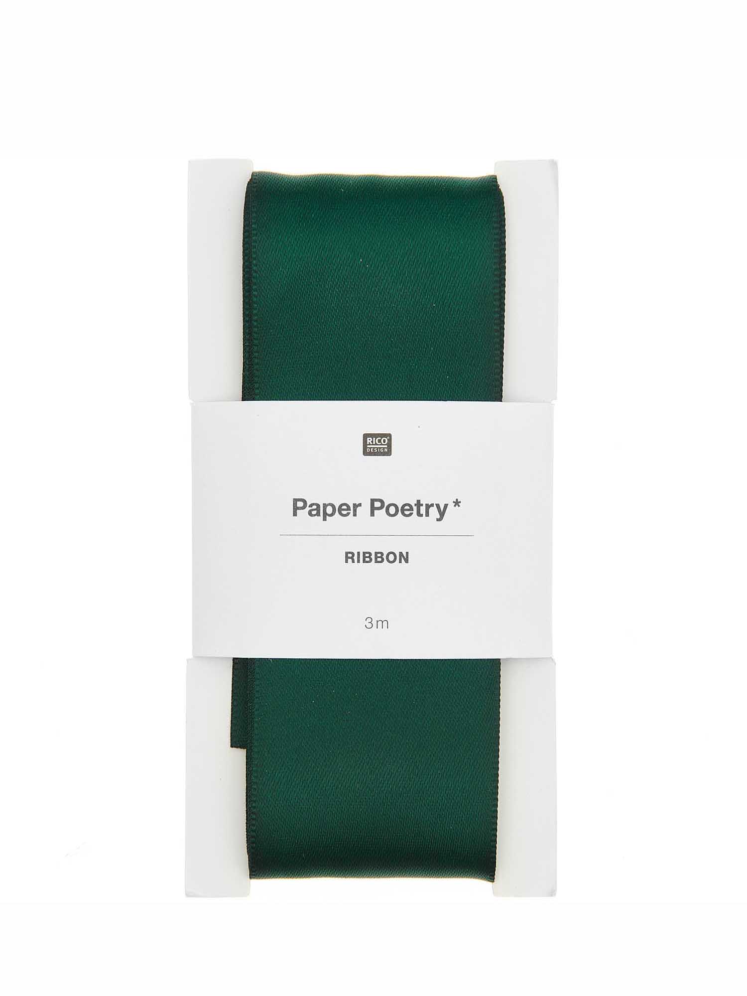 Polyester ribbon, green (38mm/3m)