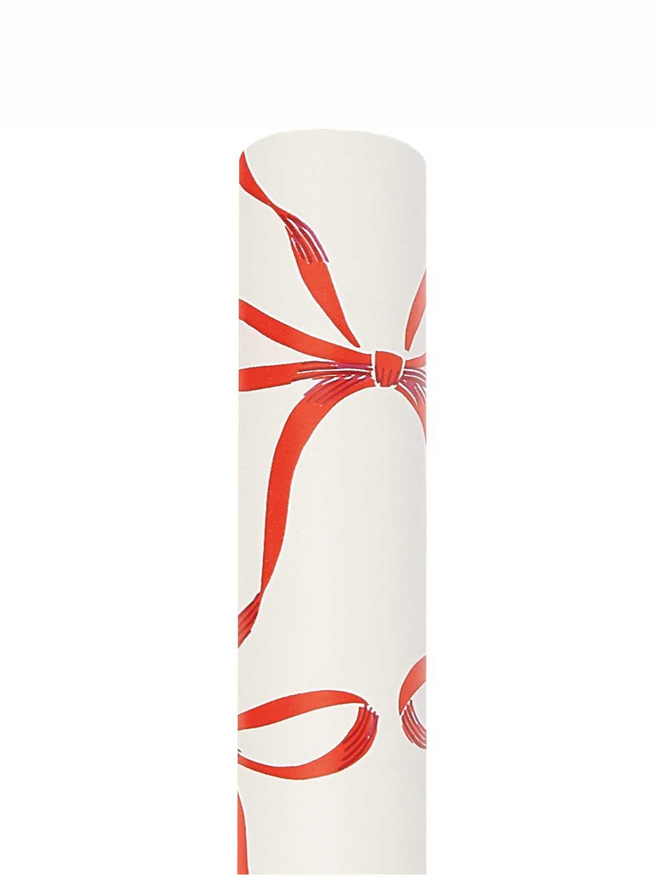 Bows Wrapping Paper roll, Classic Red (2m)