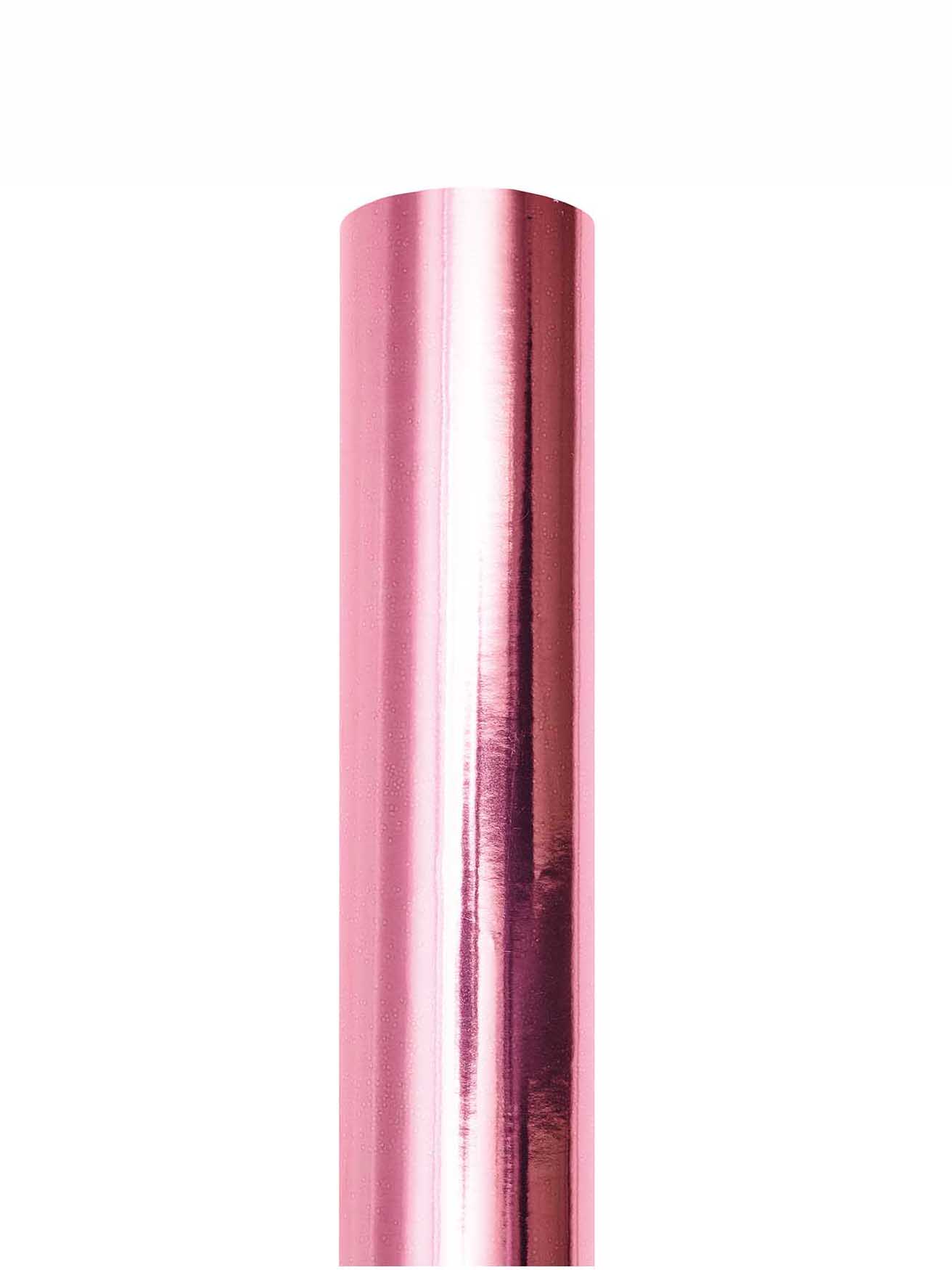 Metallic gift wrapping paper roll, Pink (2m)