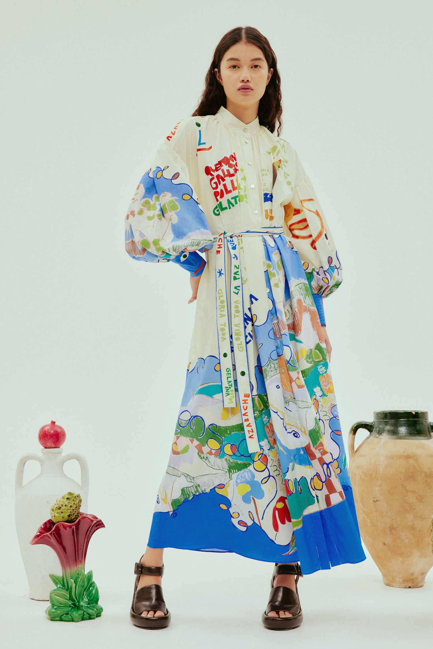 NADIA SHIRTDRESS, multicoloured