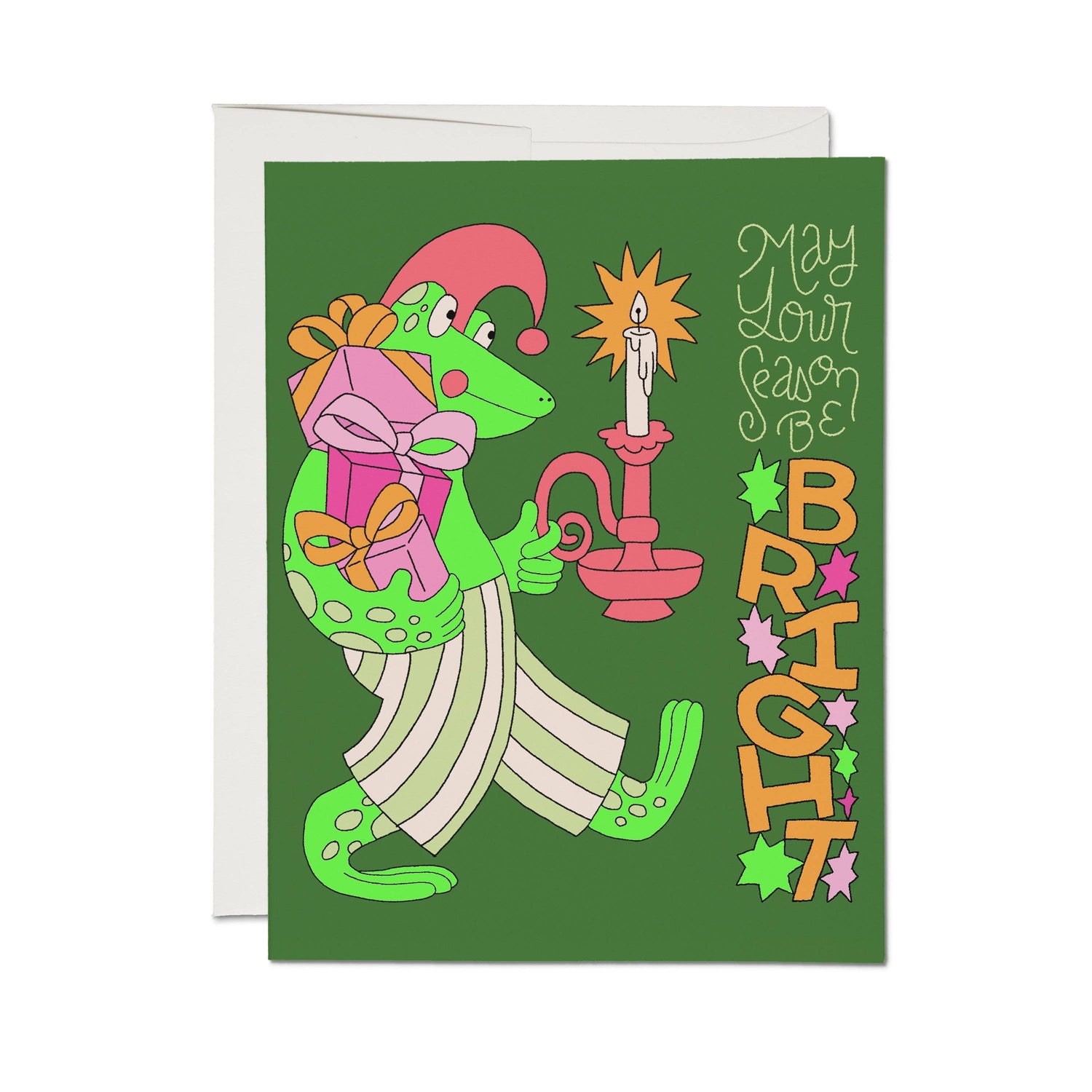 Frog Christmas card