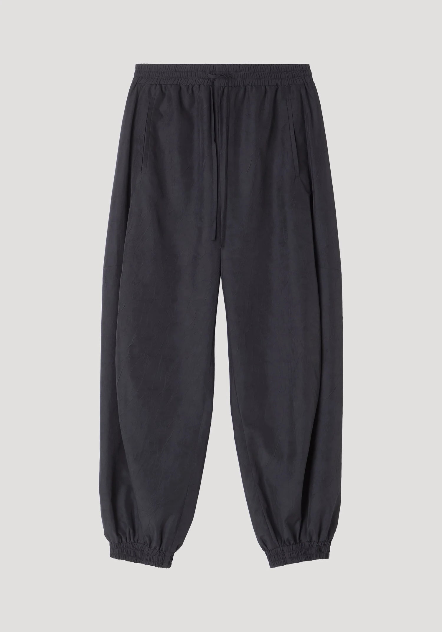 Balloon track pant, black