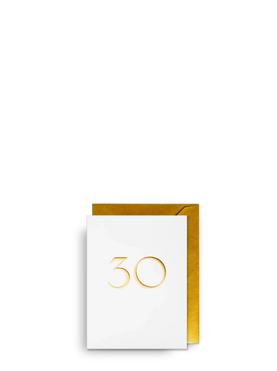 30 birthday mini card by Trafalgar Milestone