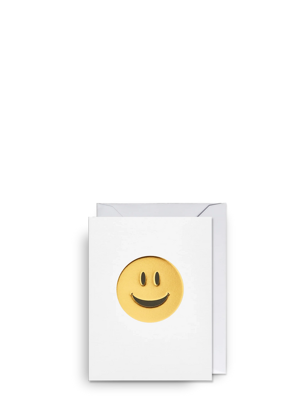 Smiley greeting mini card