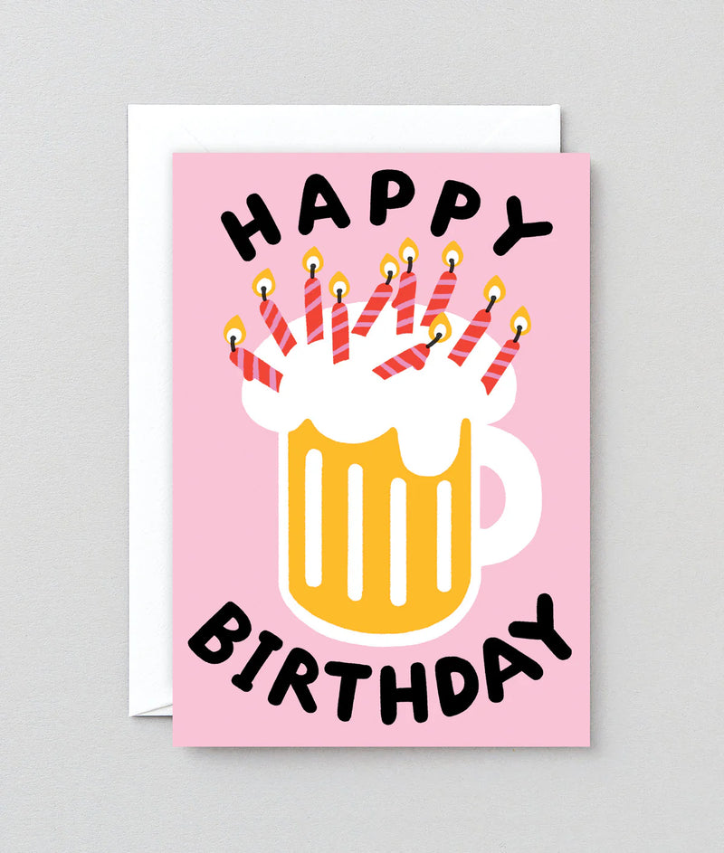 Birthday beer, birthday card