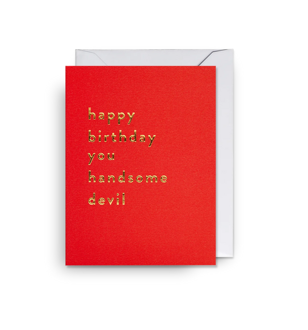 Handsome Devil Birthday Mini Card