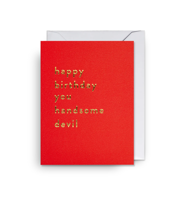 Handsome Devil Birthday Mini Card