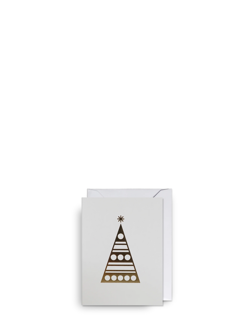 Deco Foiled Tree Mini Christmas Card