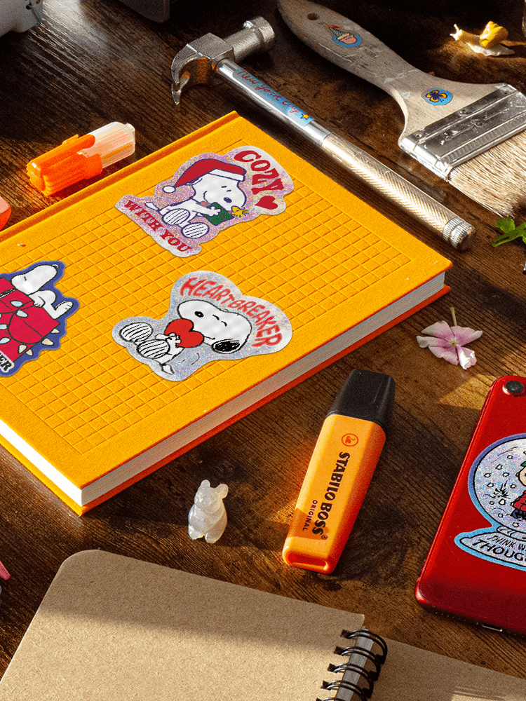 Heartbreaker by Snoopy die cut sticker