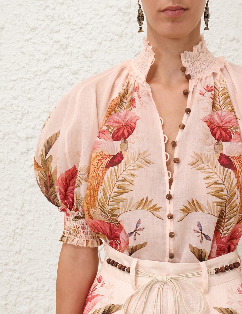 Ascension Billow Blouse, blush
