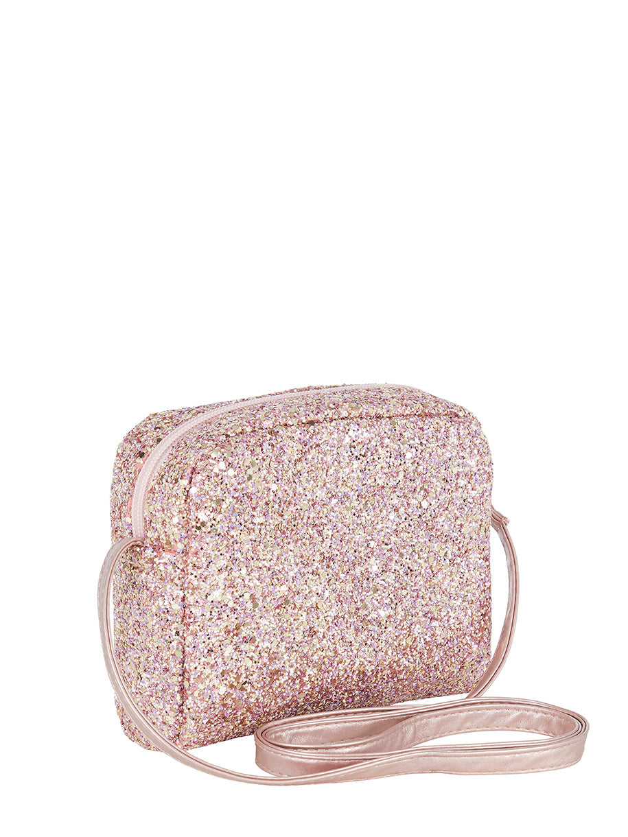 Cross Body Bag - Mimi Glitter Pink
