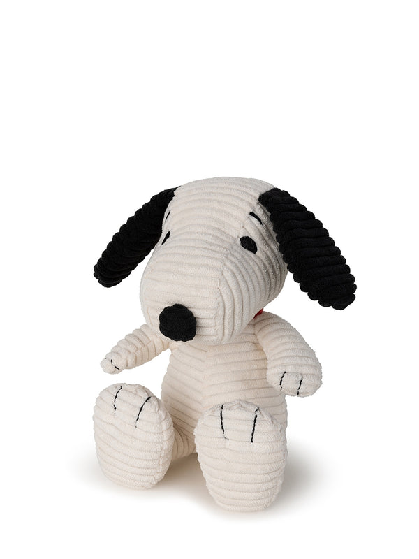 Small Snoopy ECO corduroy soft toy, cream (19 cm)