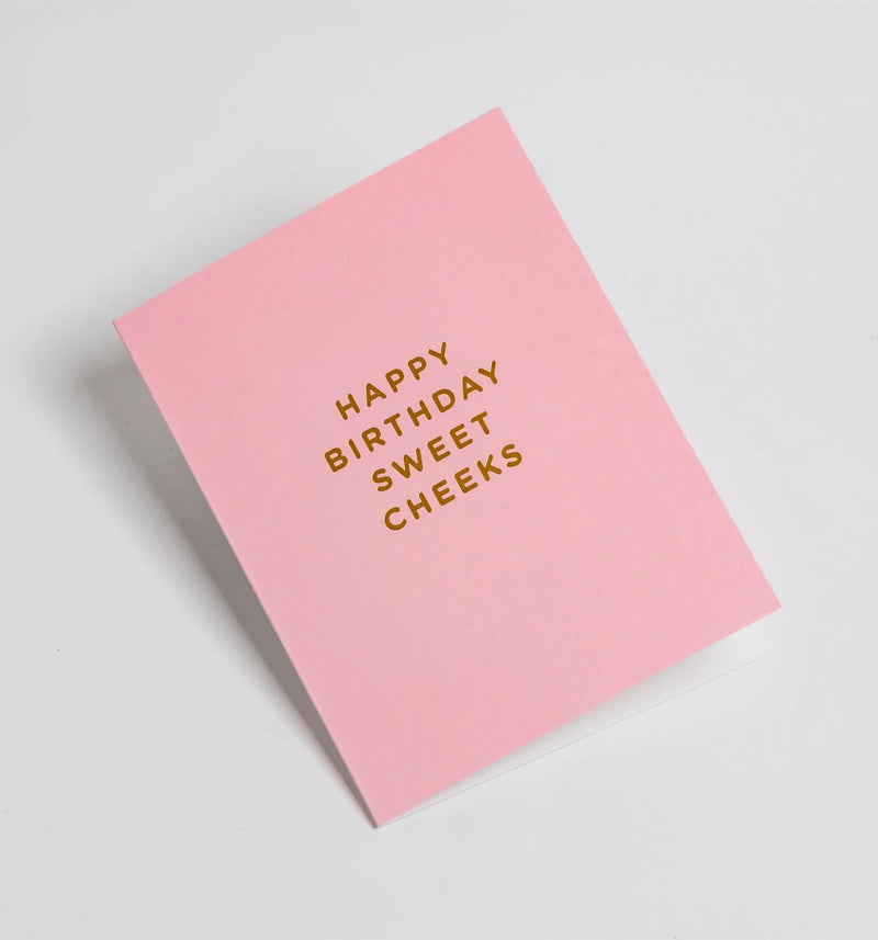Happy birthday sweet cheeks mini birthday mini card