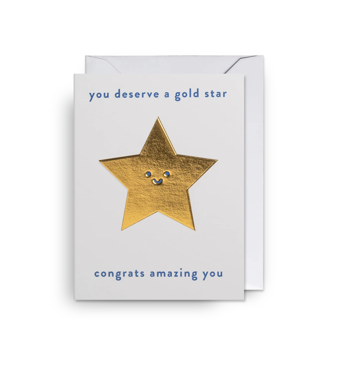 You Deserve a Gold Star Mini Congrats Card by Kelly Hyatt