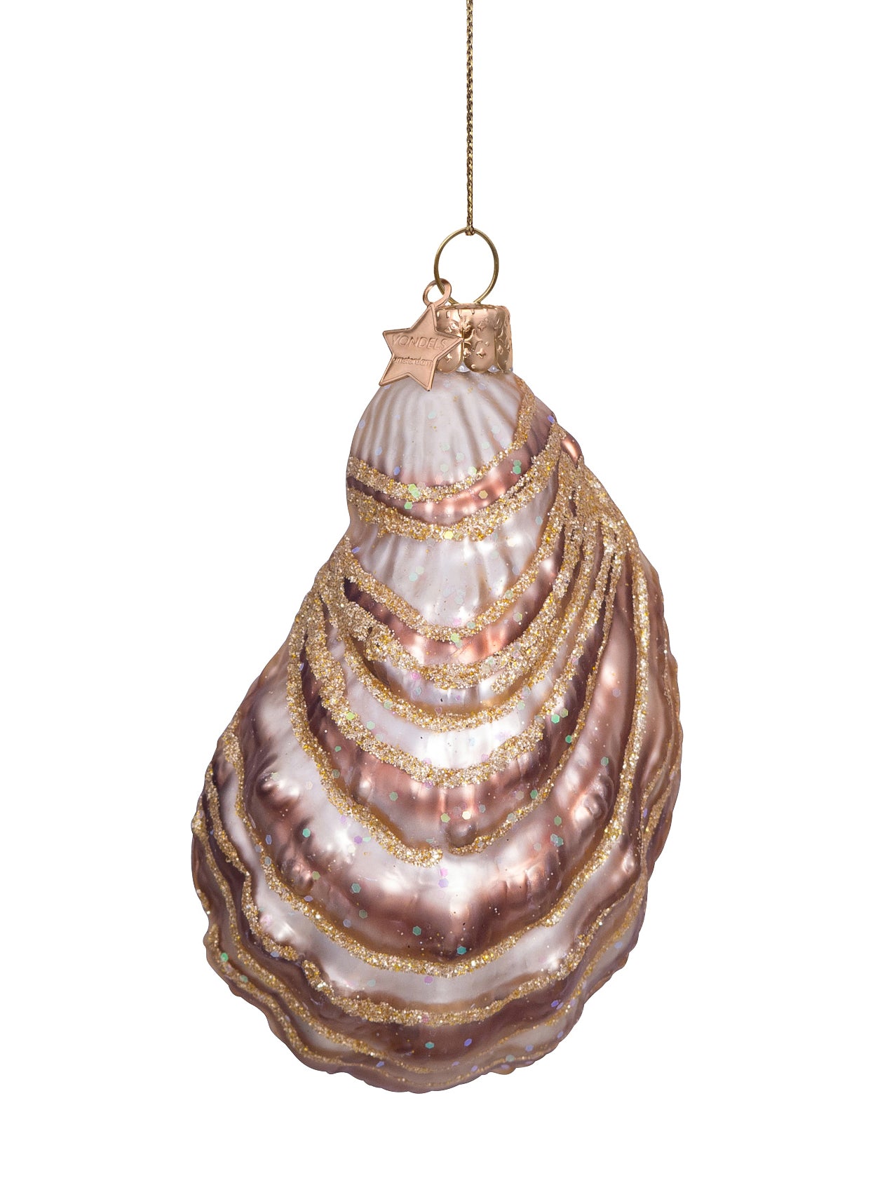 Oyster glass ornament