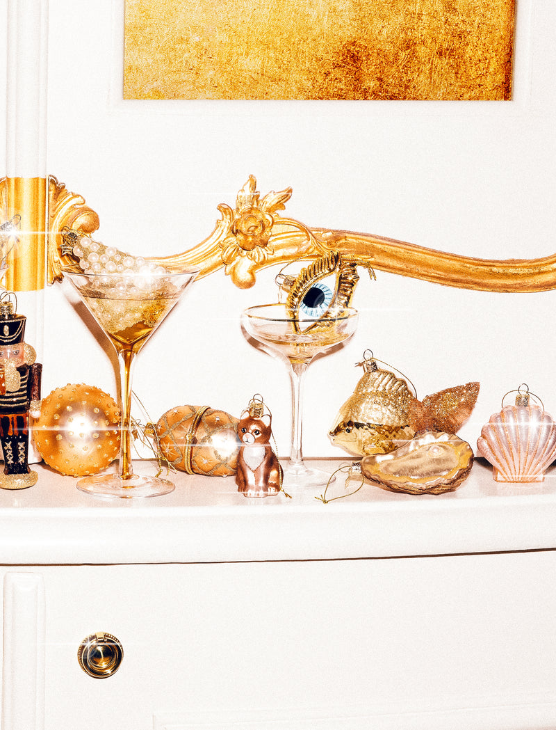 Oyster glass ornament