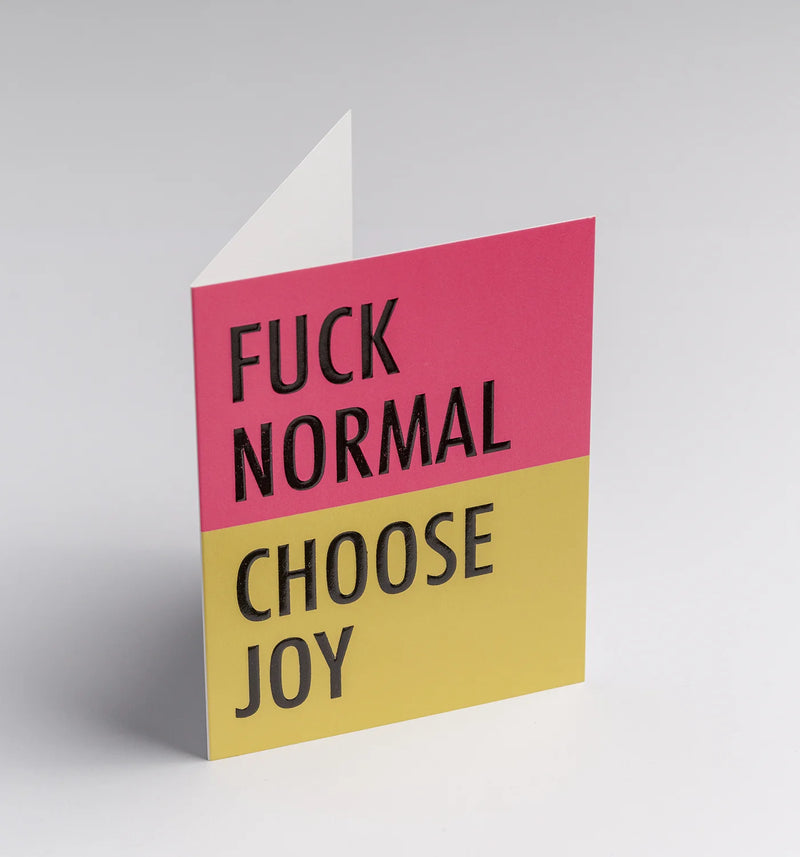 Fuck Normal - Choose Joy, mini card