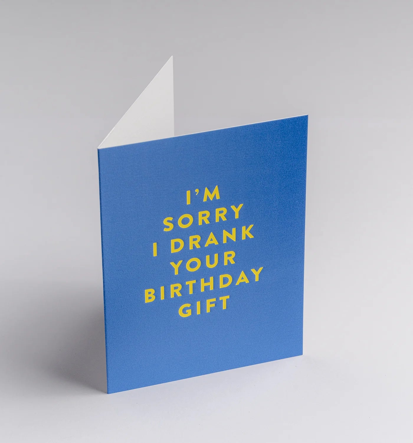 Drank your gift, mini birthday card