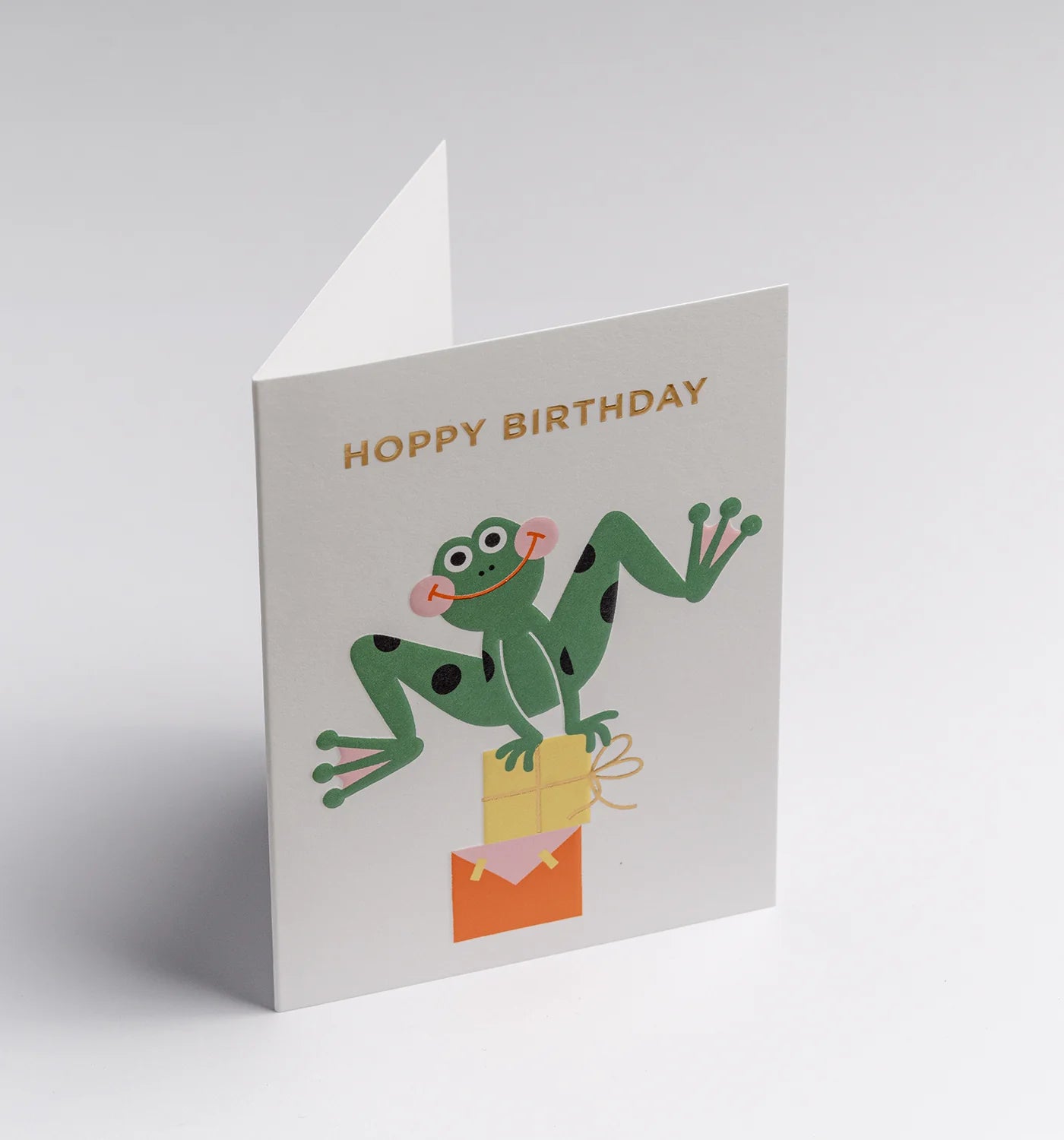 Hoppy Birthday, mini birthday card
