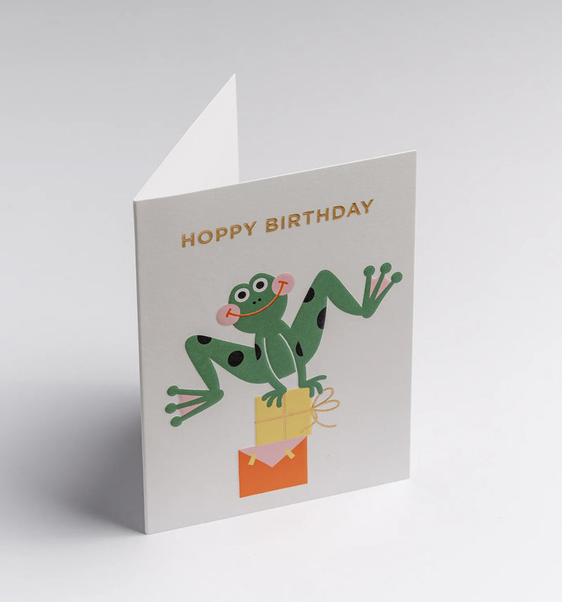 Hoppy Birthday, mini birthday card