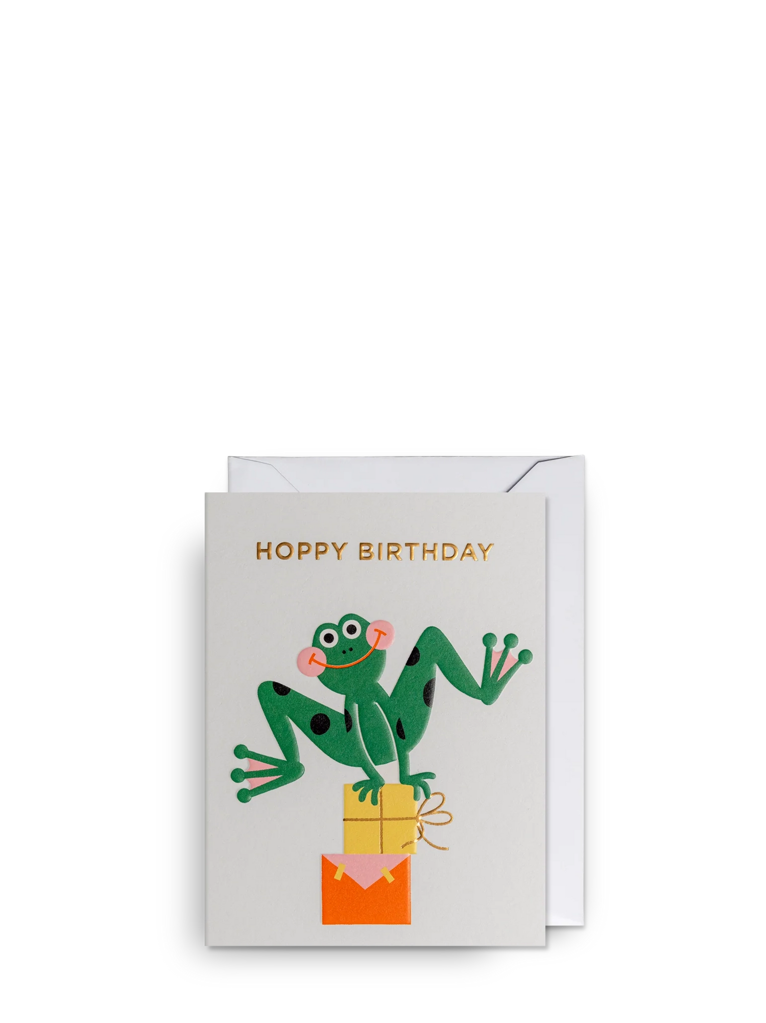 Hoppy Birthday, mini birthday card