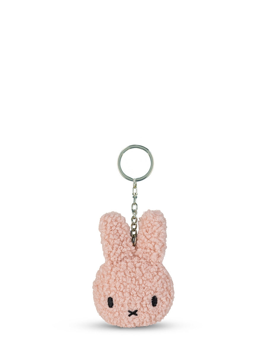 Miﬀy flat keychain ECO tiny teddy, Pink (10 cm)