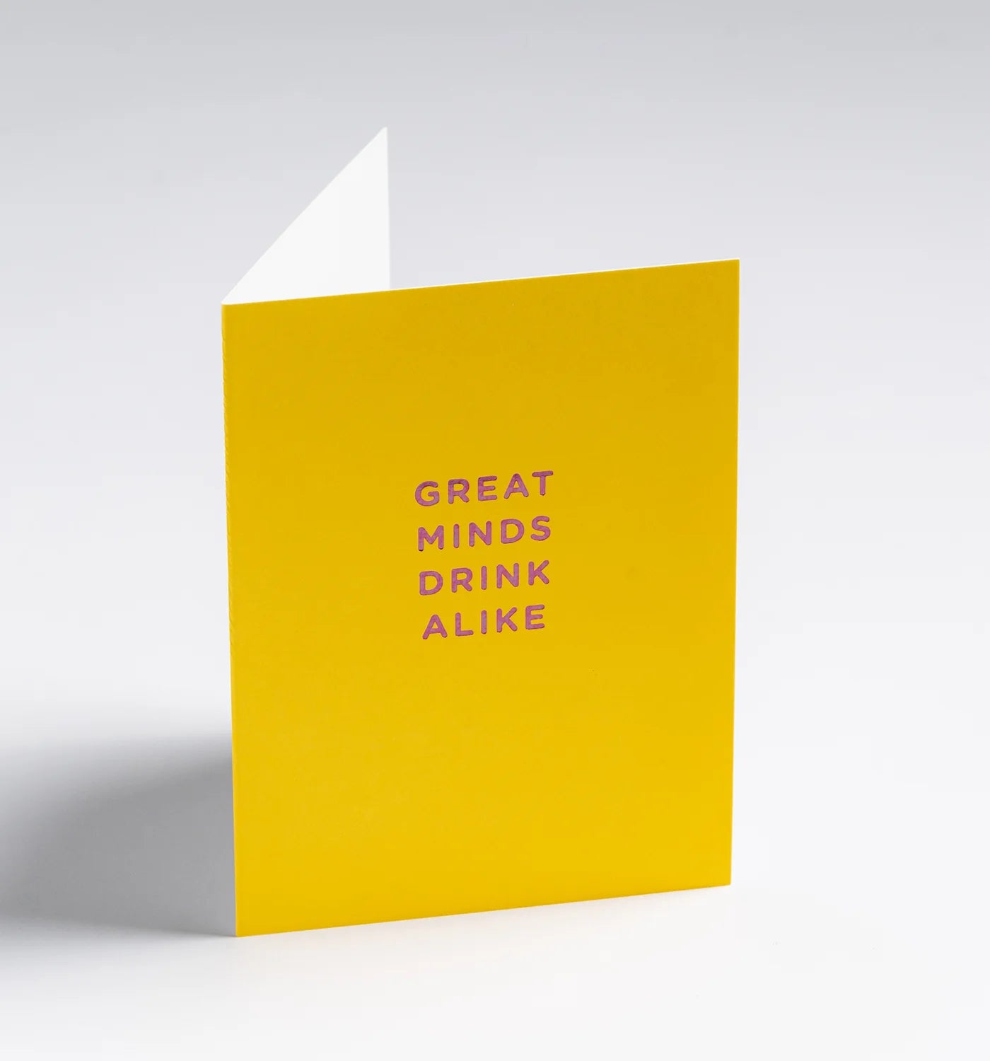 Great Minds Drink Alike mini love & friendship card