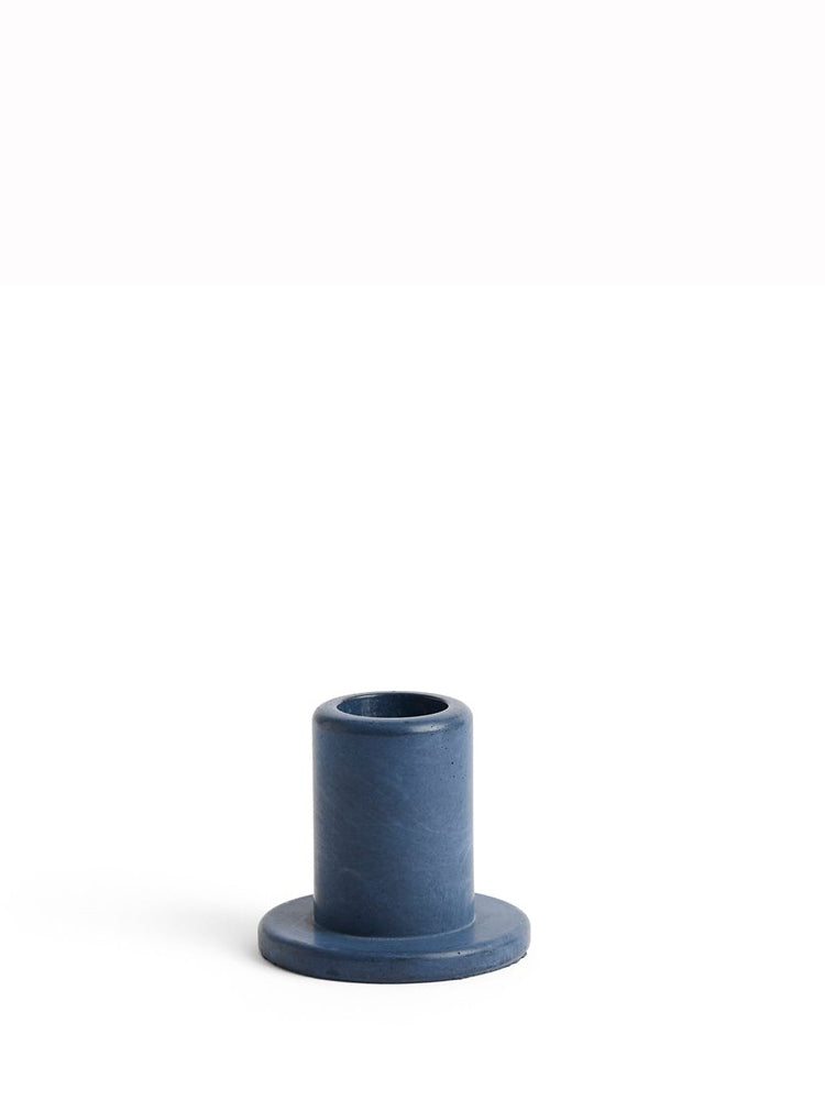 Tube concrete candleholder, small (5 colours)