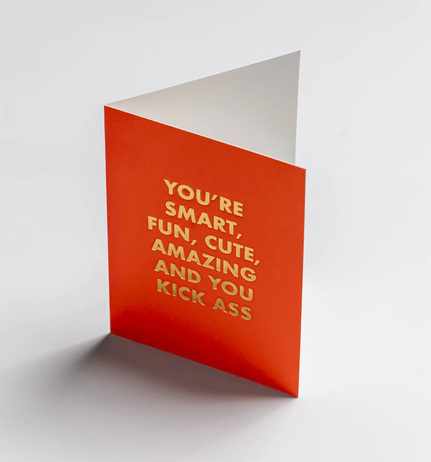 Smart, fun, kick ass, mini love & friendship card