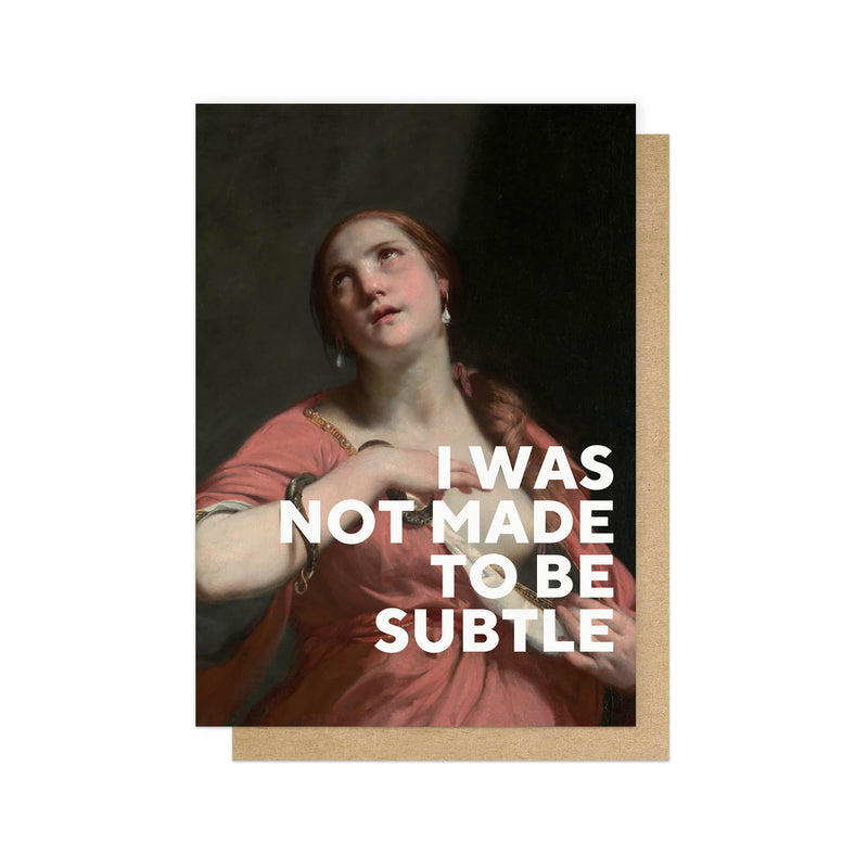 Not subtle large love & friendship card