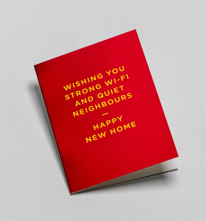 Strong wi-fi, mini new home card