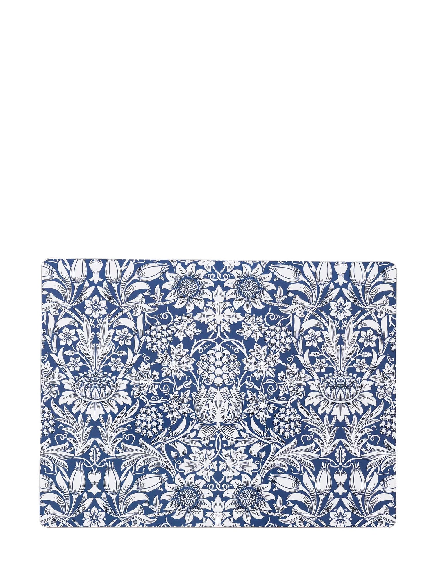 Sunflower table mat in eucalyptus fiber, dark denim