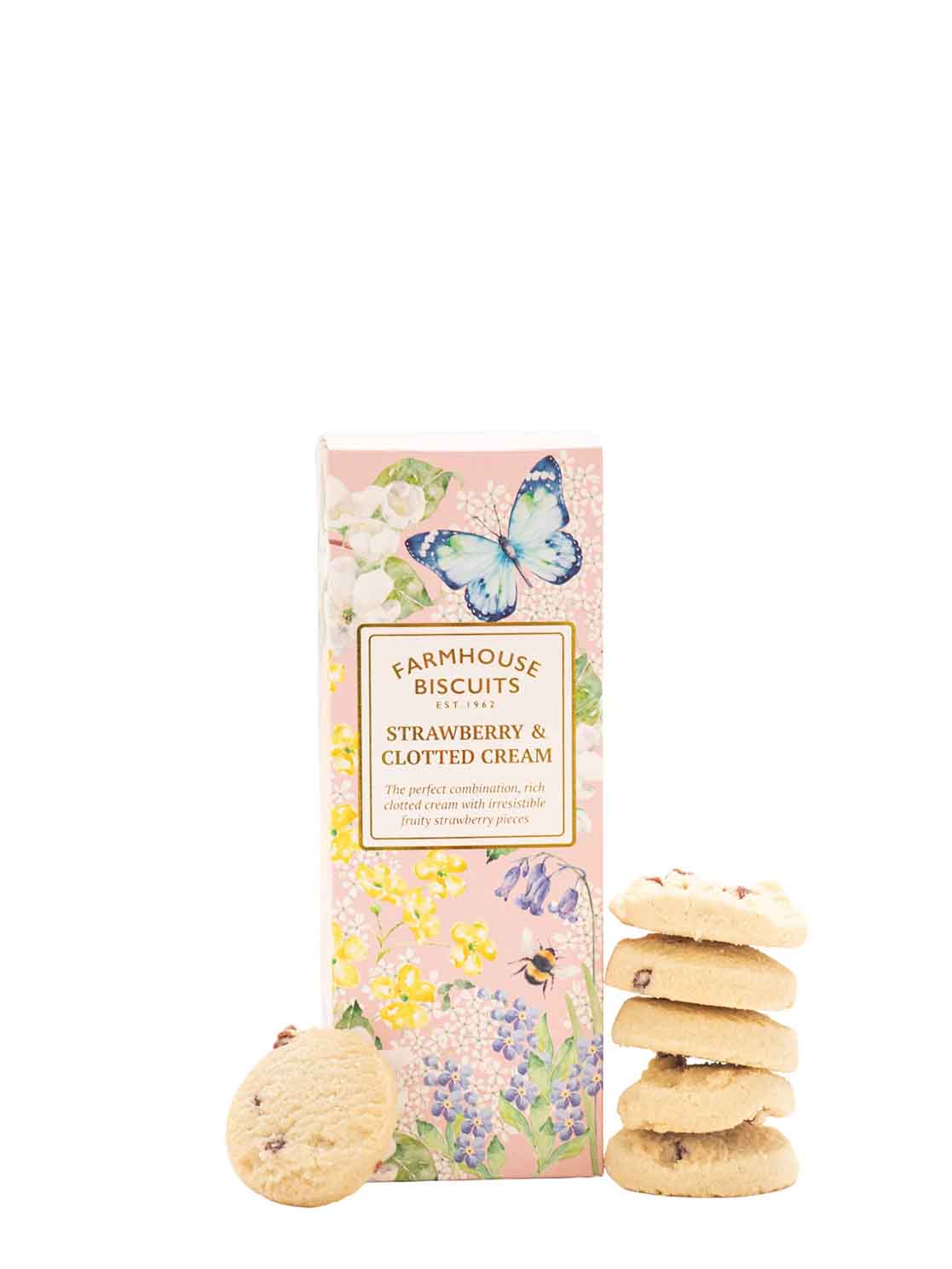 English Garden Strawberry & Clotted Cream biscuits (150g)