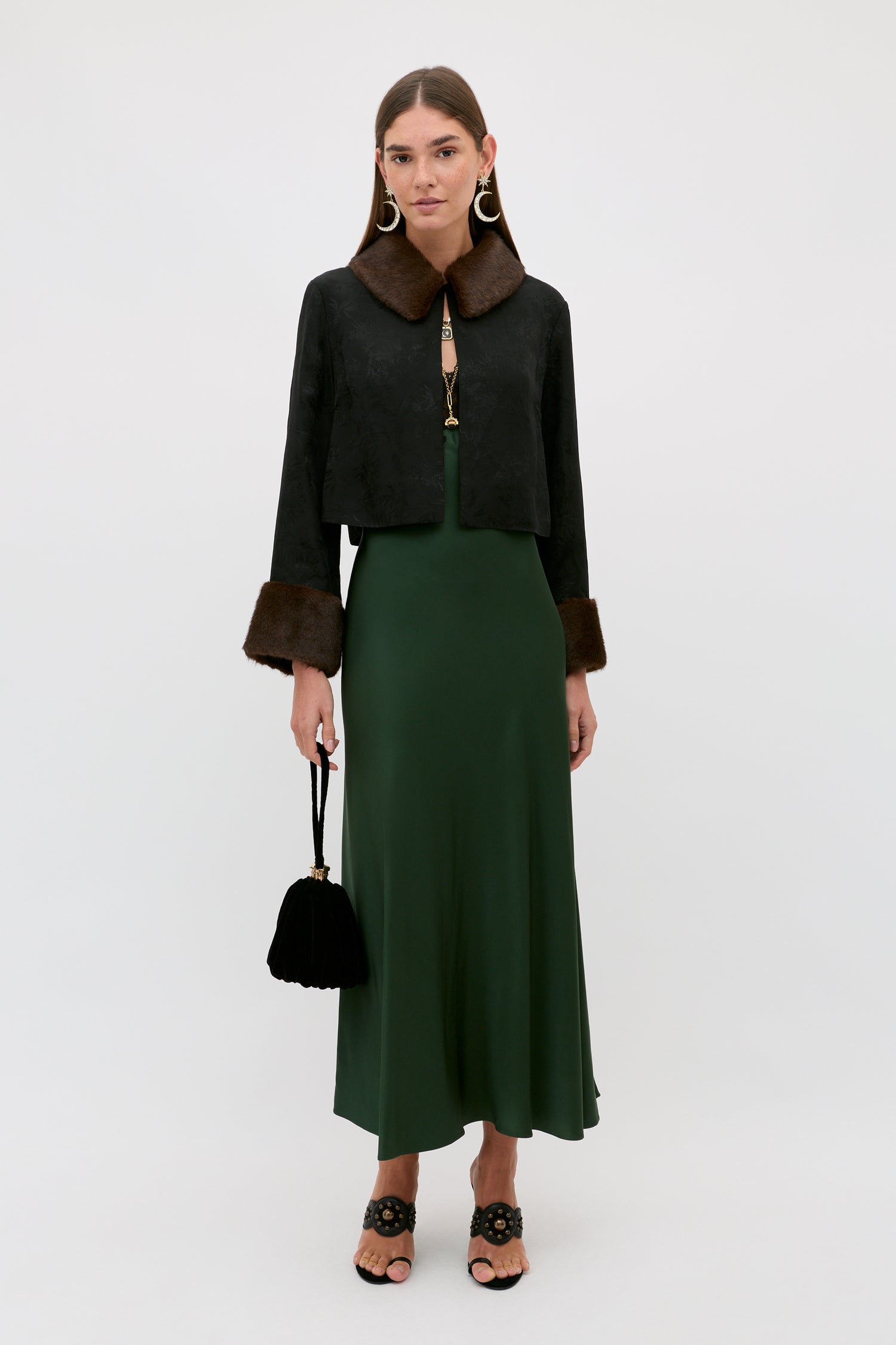 Lysandra Dress Deep Green