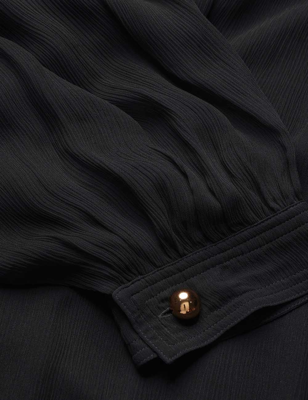 Luna billow harem trousers, black