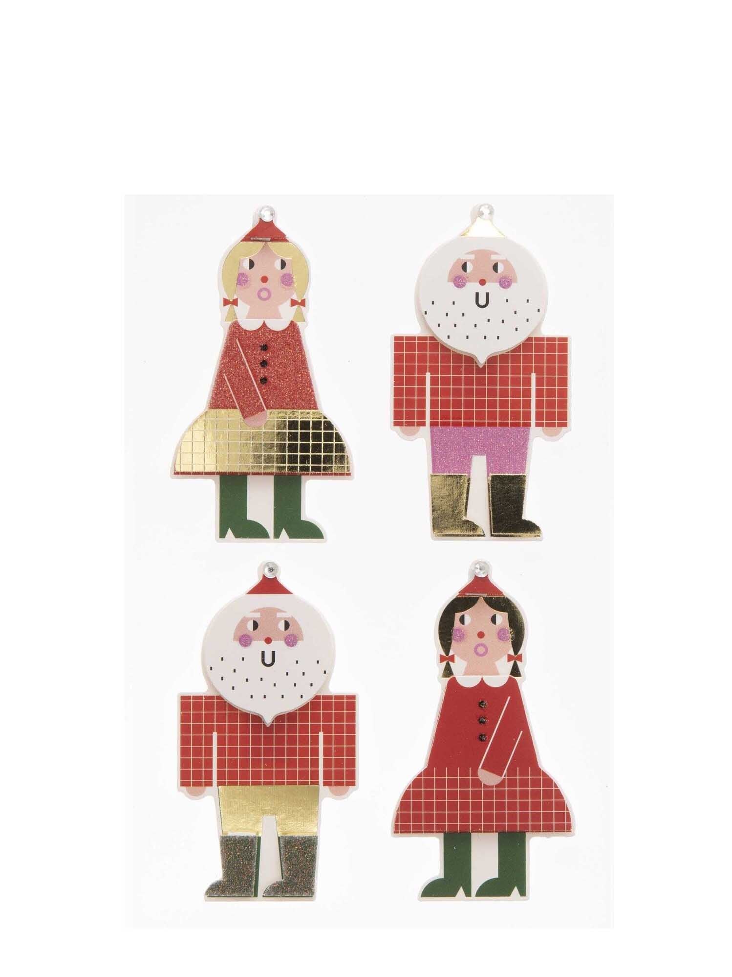 3d stickers, santa fsc mix