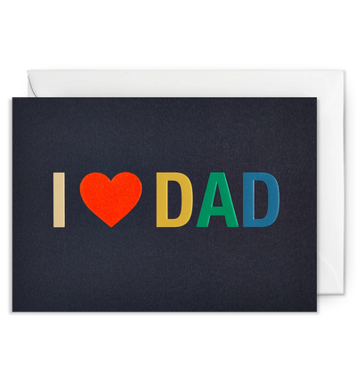 Colourful Love Dad Father's Day Card