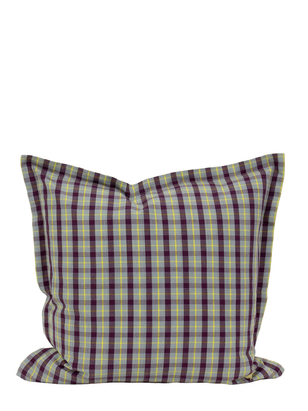 Reko cushion cover, grey/plum (40x40cm)