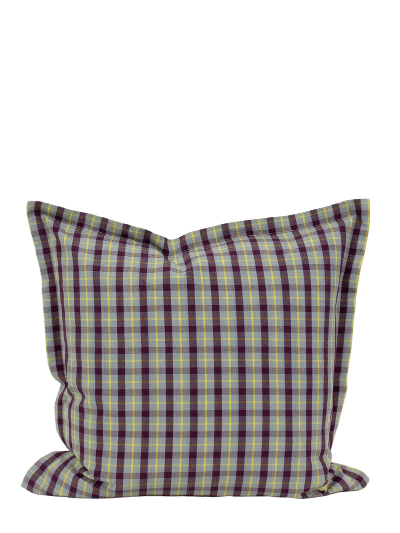 Reko cushion cover, grey/plum (40x40cm)