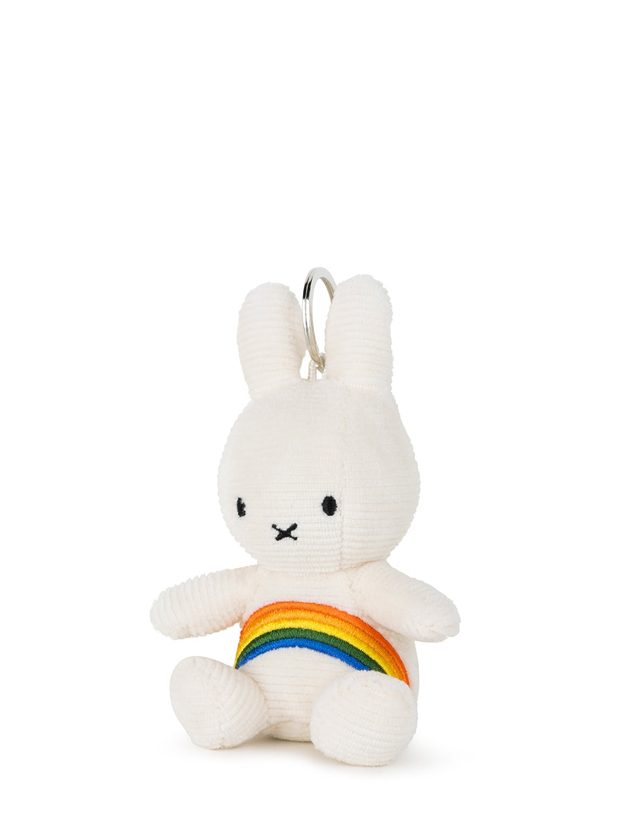 Miﬀy Rainbow keychain, cream