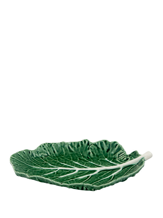 Large Cabbage Leaf plate (28cm), green