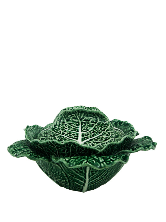 Large Cabbage Tureen, green